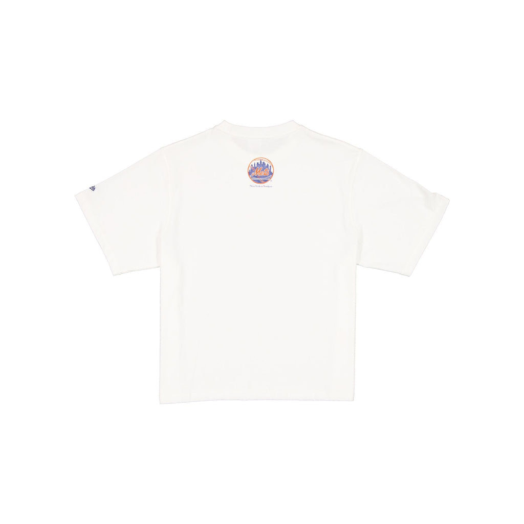 New York or Nowhere x New York Mets Watercolor Cropped T-Shirt