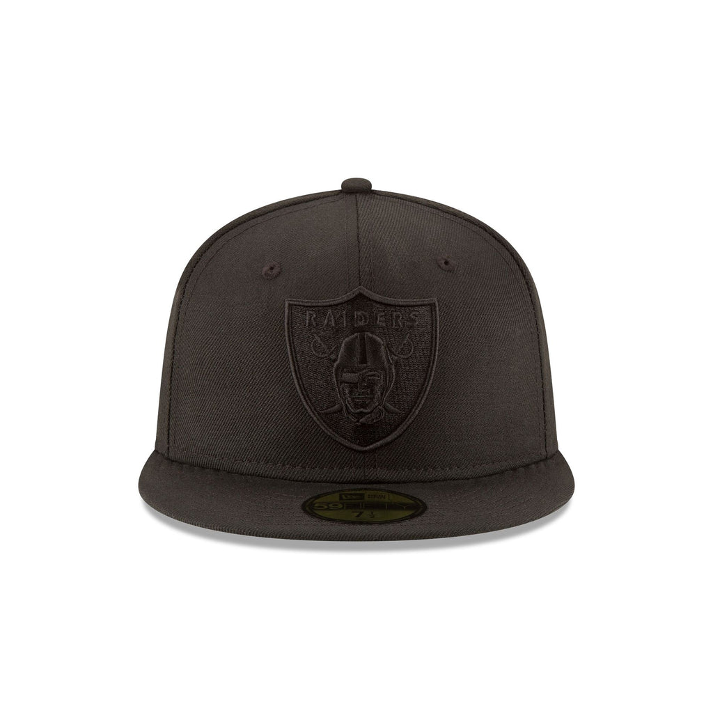 Las Vegas Raiders Black on Black 59FIFTY Fitted Hat