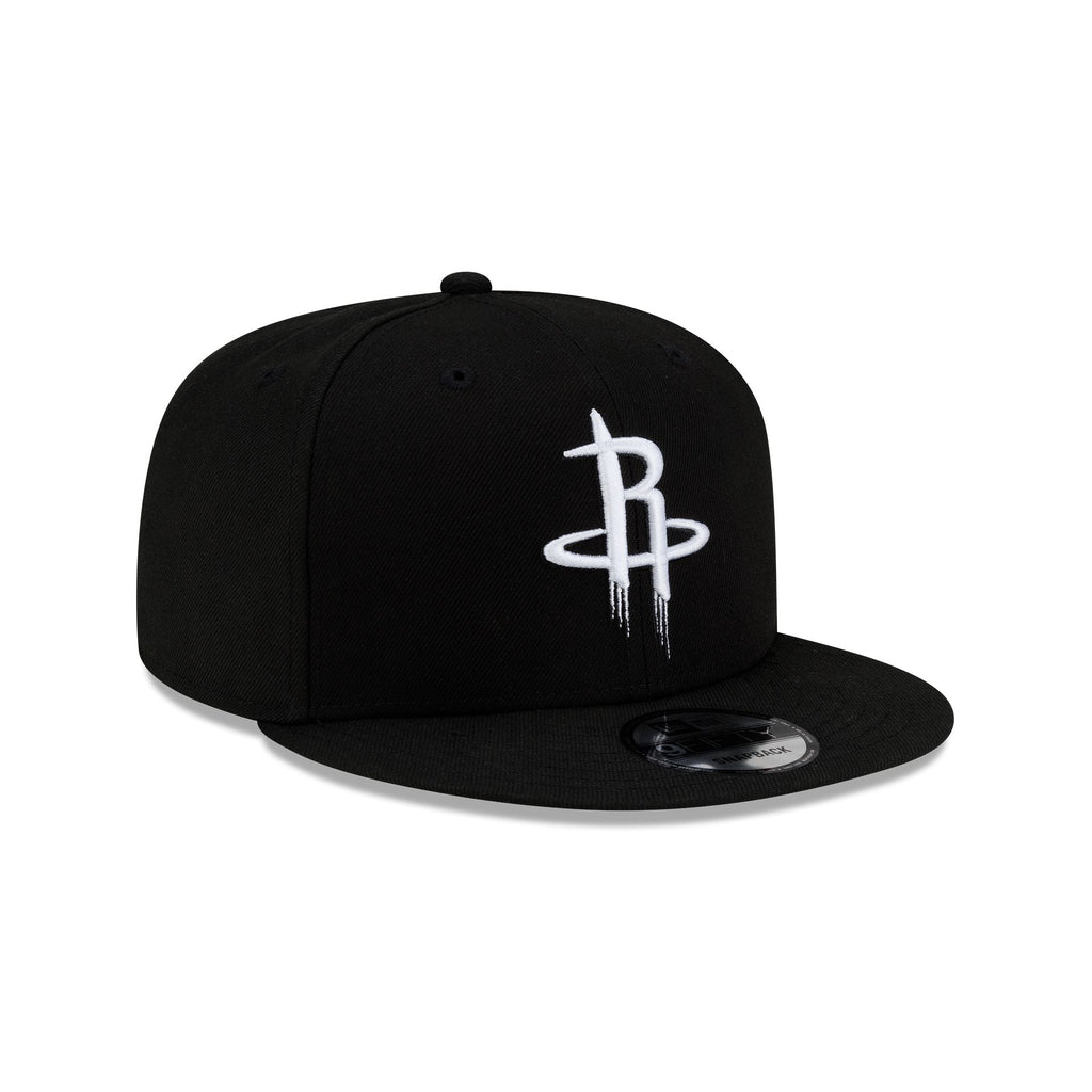 Houston Rockets Black and White 9FIFTY Snapback Hat
