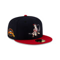 Atlanta Braves Mascot Navy 59FIFTY Fitted Hat