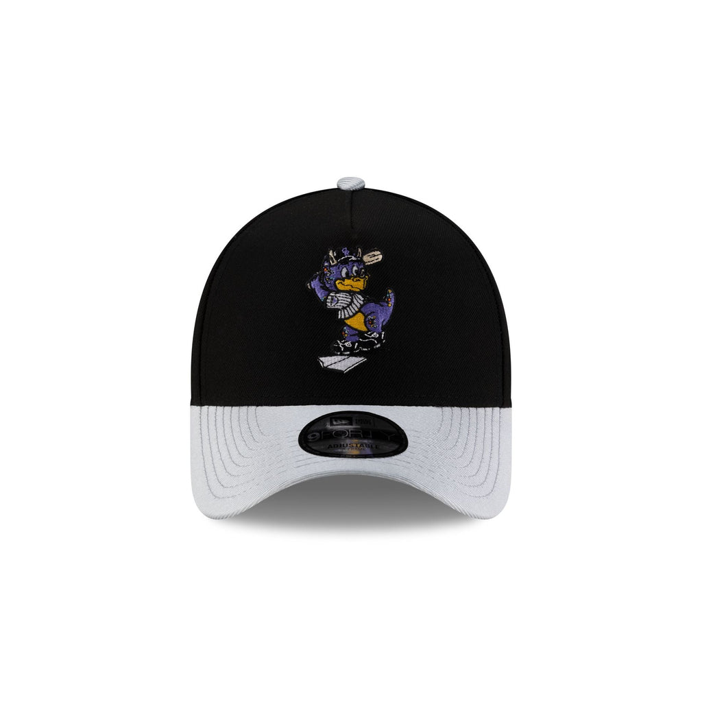 Colorado Rockies Mascot Black 9FORTY A-Frame Snapback Hat