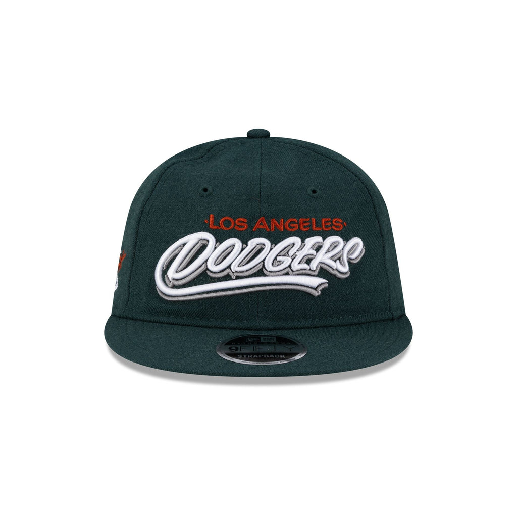 Born x Raised x Los Angeles Dodgers Sign Green Wool Retro Crown 9FIFTY Adjustable Hat