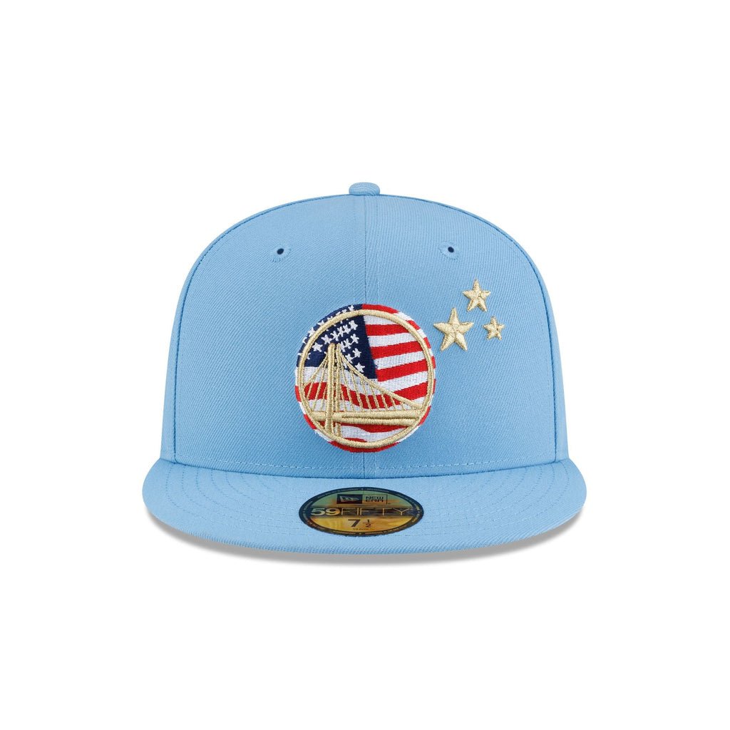 Golden State Warriors Red. White & Blue 59FIFTY Fitted Hat