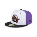 Toronto Raptors Hardwood Classics 2000s White Stitch 59FIFTY Fitted Hat