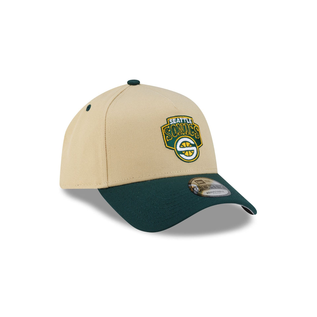 Seattle SuperSonics Hardwood Classics 2000s Gold 9FORTY A-Frame Snapback Hat