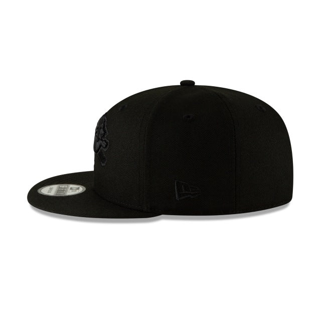 Detroit Lions Black On Black 9FIFTY Snapback Hat