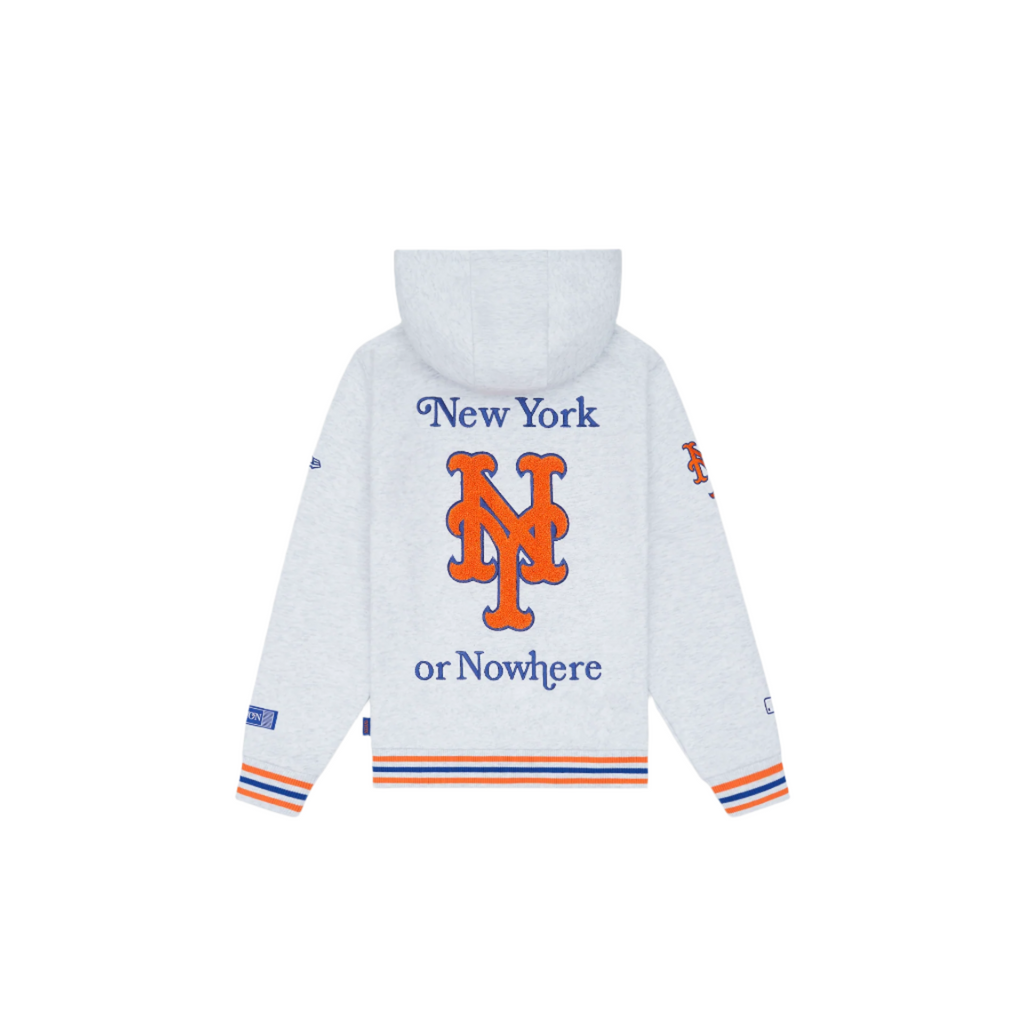 New York or Nowhere x New York Mets Youth White Full-Zip Hoodie