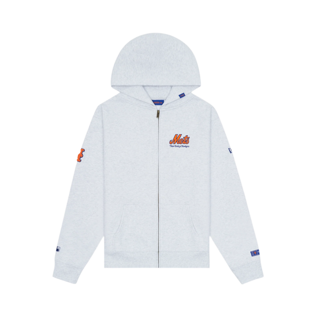 New York or Nowhere x New York Mets White Full-Zip Hoodie