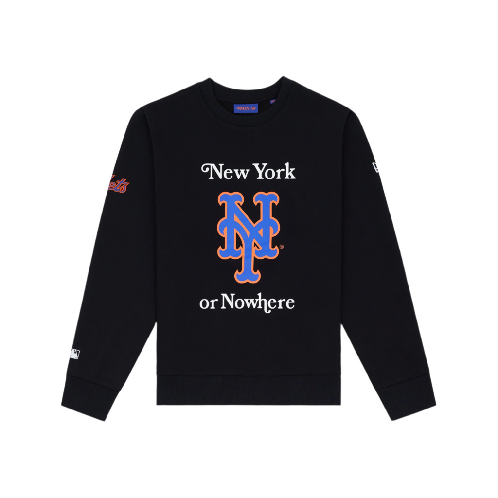New York or Nowhere x New York Mets Black Crewneck
