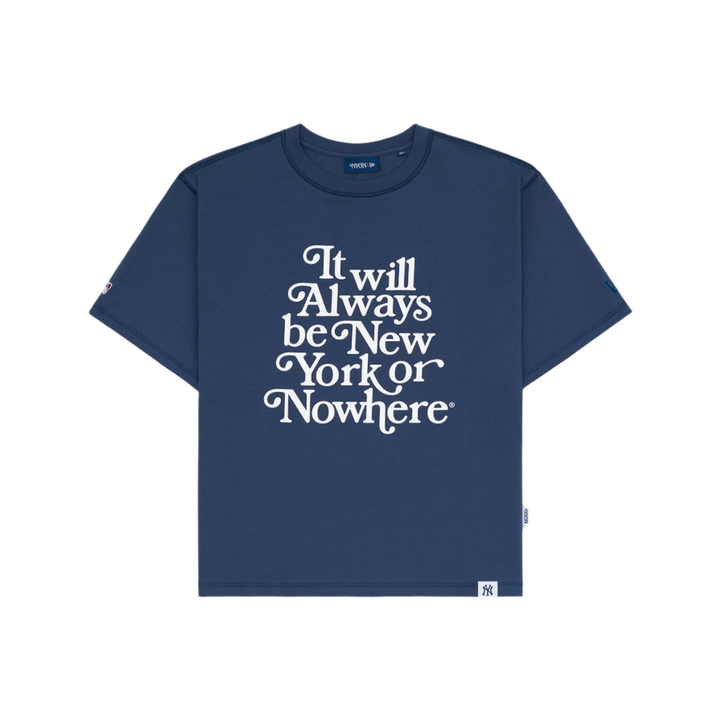 New York or Nowhere x New York Yankees Navy Relaxed Motto Short-Sleeve T-Shirt