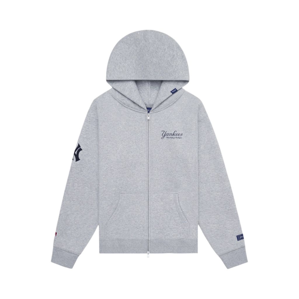 New York or Nowhere x New York Yankees Heather Gray Full-Zip Hoodie